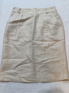Banana Republic Cream Pencil Skirt